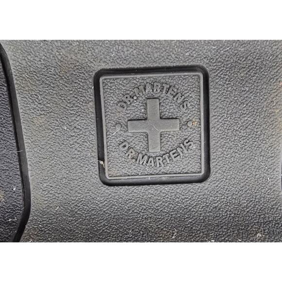 Dr. Martens Tipton Slip On Flats Black Leather Yellow Stitching Mens Sz 8 - Picture 9 of 10